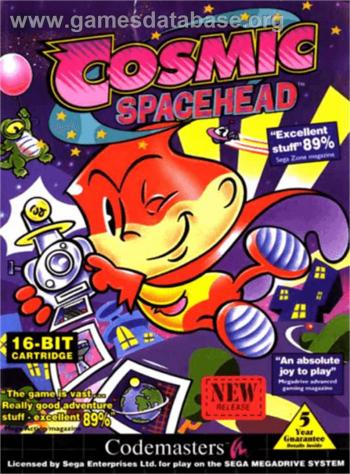 Cover Cosmic Spacehead for Genesis - Mega Drive